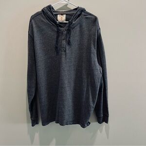 Ruff Hewn Men's Dark Gray Hoodie Shirt Size XXL